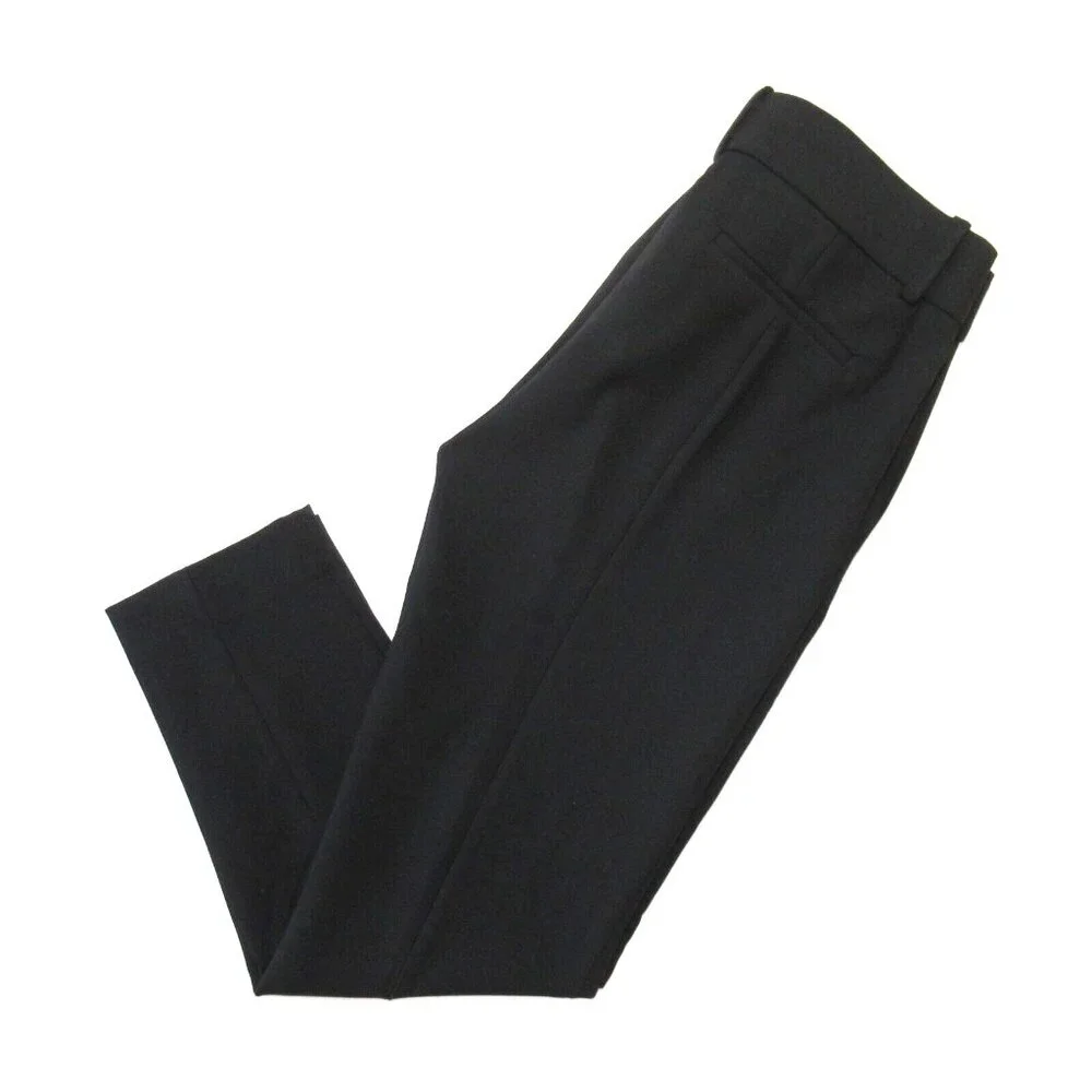 NWT J.Crew Slim Crop Cameron in Black Four Season Stretch Ankle Crop Pants 0